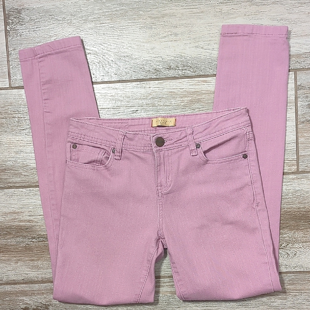🚨3/$20! Sanctuary Low Rise Ankle Crop Pink Skinny Jeans Size 26 - Picture 2 of 6